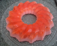 Mousse espelhado de morango