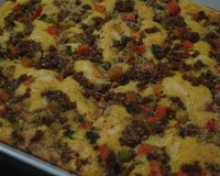 Torta de carne com legumes fácil