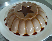 Pudim de maria-mole de chocolate