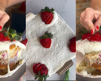 Bolo gelado de brigadeiro de leite em pó e morango: receita cremosa de confeiteira profissional é sucesso garantido na sobremesa!