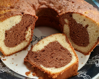 Bolo mármore para lanche