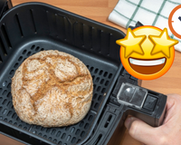 Pão caseiro e fofinho na airfryer que fica pronto em 15 minutos!