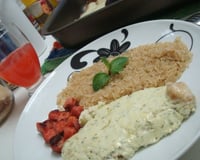 Filé de frango ao molho de gorgonzola