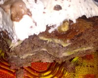 Bolo de chocolate com banana