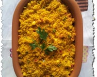 Farofa de pimentões e dendê