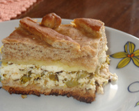 Torta de ricota com brócolis