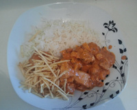 Estrogonofe de frango com palmito