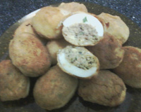 Ovo recheado com sardinha