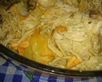 Batata recheada com estrogonofe de filé