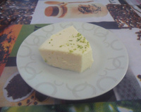 Mousse de limão com flocos de arroz