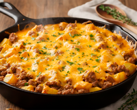 Sempre que tenho carne moída em casa faço essa receita cremosa de uma panela só que salva o jantar