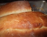 Pão recheado com presunto e queijo