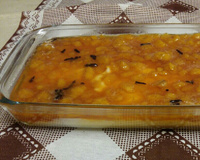 Manjar com doce de banana