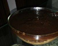 Bolo de caneca de chocolate com calda - light