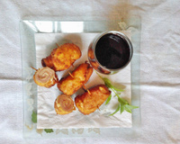 Rolês de frango recheado