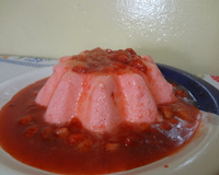 Pudim mousse de iogurte