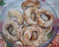 Rosquinha frita nevada