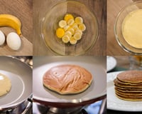 Panqueca doce sem glúten e lactose