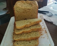 Pão de milho na máquina de pão