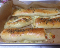 Enroladinho de presunto e queijo