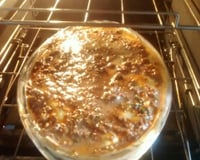 Lasanha com molho branco e bolonhesa