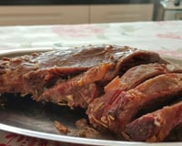 Fraldinha deliciosa assada no forno com sal grosso