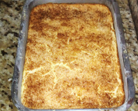 Pudim de milho gratinado