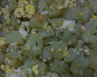 Chuchu refogado com ovo