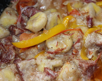 Banana verde com carne seca