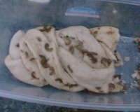 Pão de alho com azeitonas