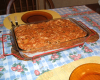 Lasanha ao molho de frango e catupiry