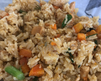 Risoto de frango na panela de pressão