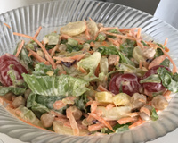 Salada de grão-de-bico e abobrinha