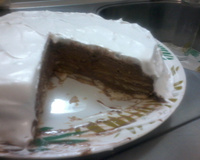 Torta de bolacha com café