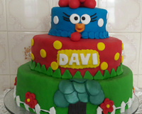 Bolo com pasta americana