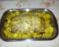 Rocambole de carne moída