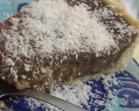 Quiche de doce de banana e chocolate