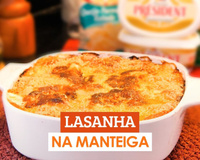 Lasanha na manteiga