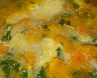 Filé de peixe ensopado