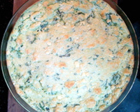 Souflé delicioso de espinafre sucesso garantido