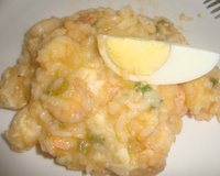 Risoto de camarão