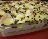 Pavê mousse de maracujá