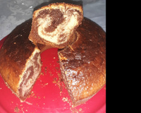 Bolo mesclado de liquidificador