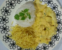 Camarão ao molho branco