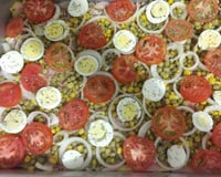 Pizza portuguesa de pão de forma