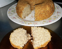 Bolo de banana com quinoa