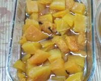 Doce de abóbora com cal (em pedaços)