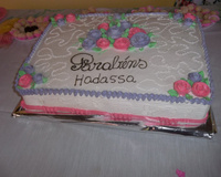 Bolo de aniversário com papel de arroz