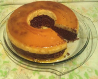 Bolo pudim de chocolate