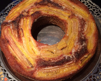 Bolo de banana e aveia